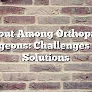 Burnout Among Orthopaedic Surgeons: Challenges and Solutions