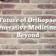 The Future of Orthopaedics: Regenerative Medicine and Beyond